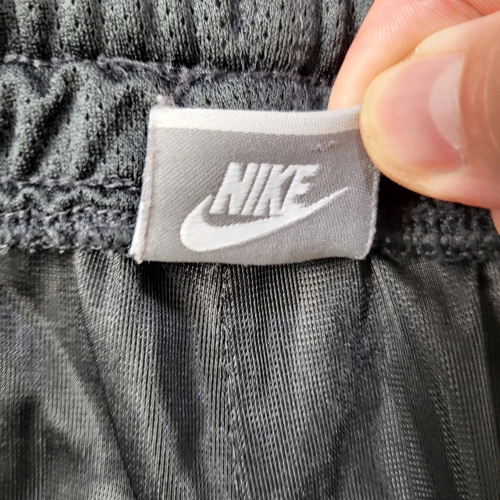 Vintage Nike Mens Y2K Black Mesh Athletic‎ Track Pants Size Medium